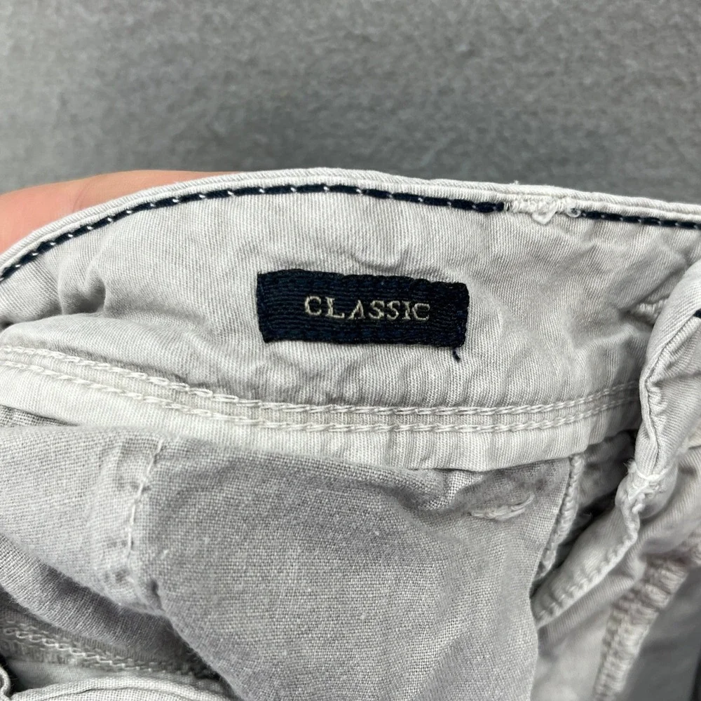 American Eagle Shorts Men 26 Khaki Gray Classic Next Level Flex Stretch Casual